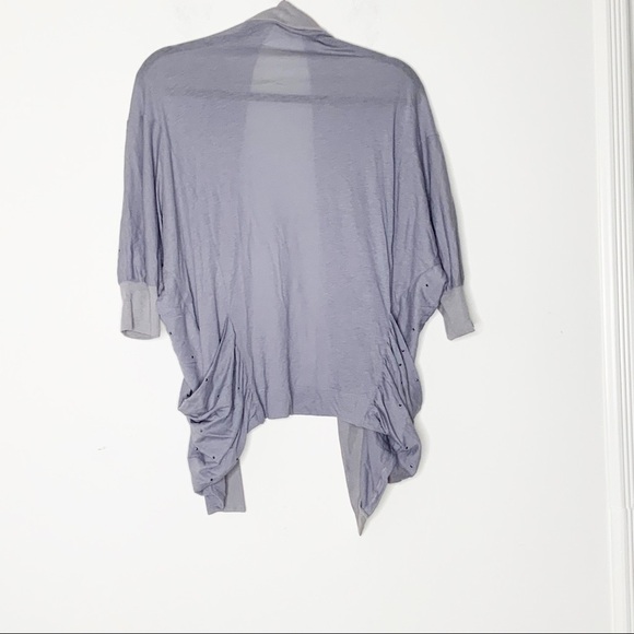 𝅺EXPRESS open front light grey cardigan. Size XS - Picture 4 of 8